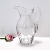 Vintage Transparent Crystal Pitcher Attr. to Baccarat