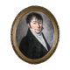 Pastel on paper "Portrait of the Gentleman" framed under glass XIX em