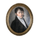 Pastel on paper "Portrait of the Gentleman" framed under glass XIX em