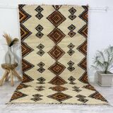 Handmade wool berber rug 275 x 165 cm