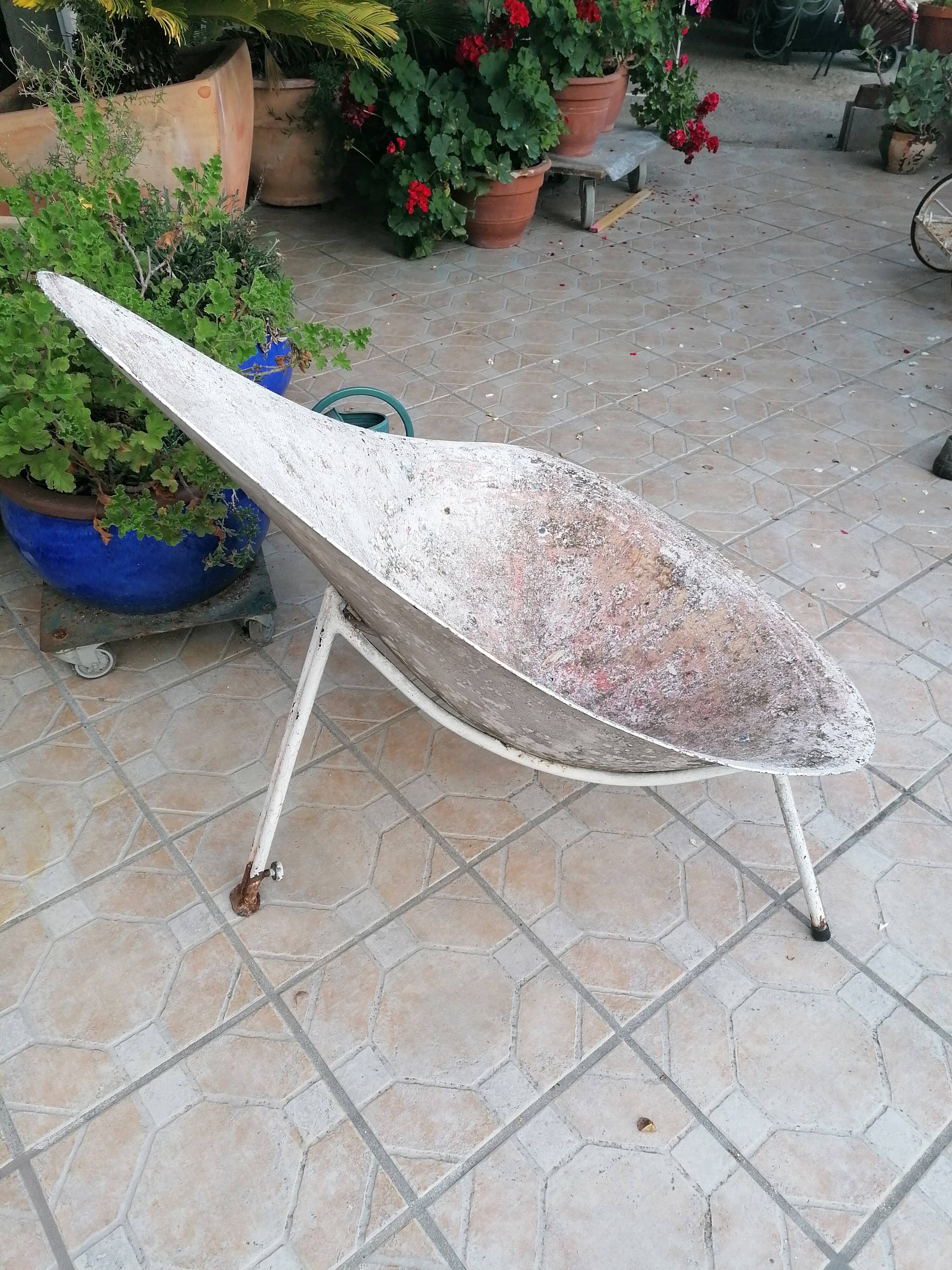 Fiberglass armchair, Merat edition 1950