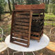 Set of eight old wooden shelves