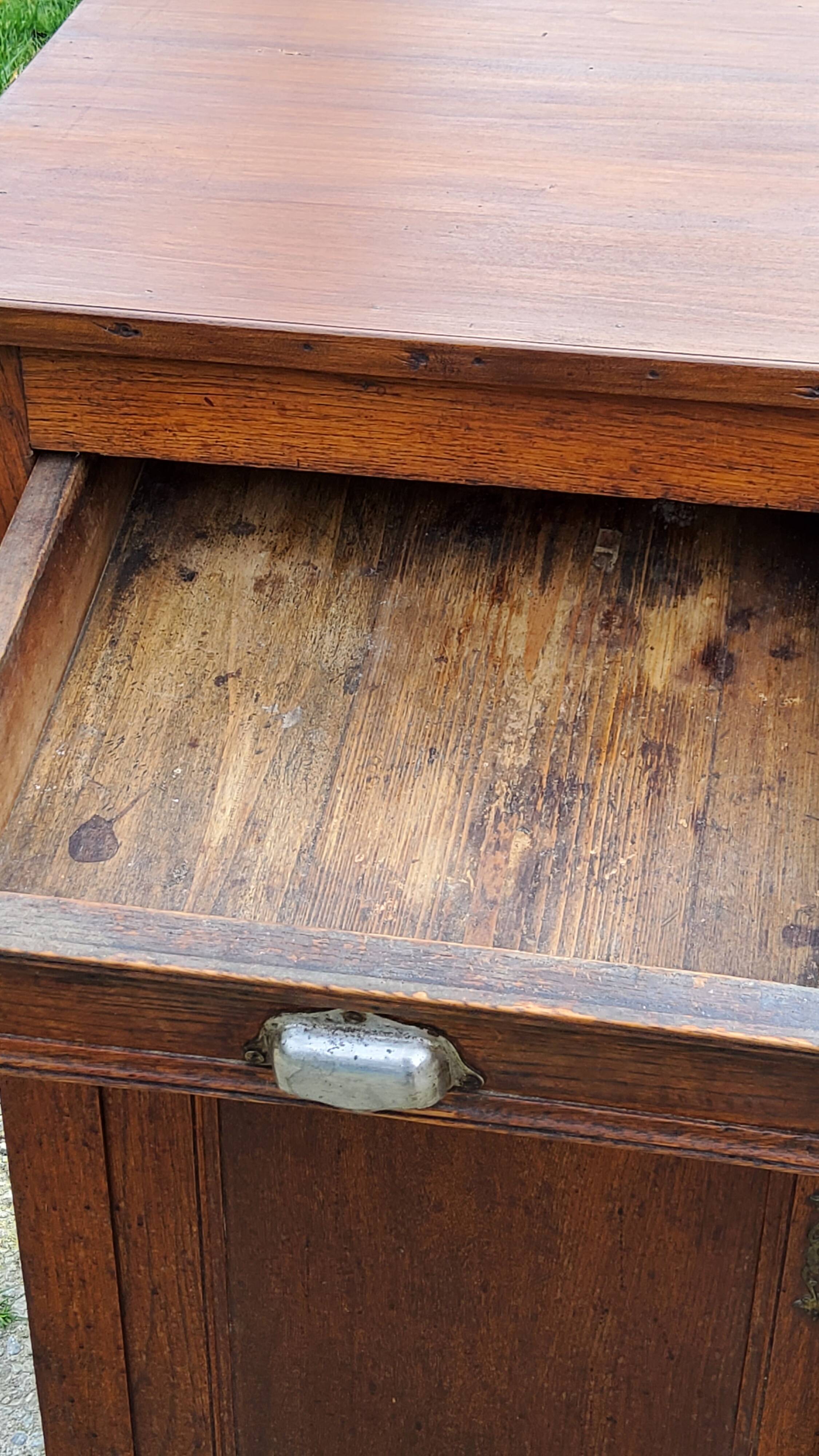 Parisian sideboard in solid oak and solid poplar early 20th century