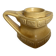 Ochre ceramic geometric-shaped candlestick