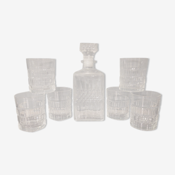 Verres et carafe à whisky