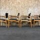 4 Danish design dining chairs from the 60s and 70s, oak, Denmark.