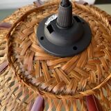 Vintage rattan flower hanging