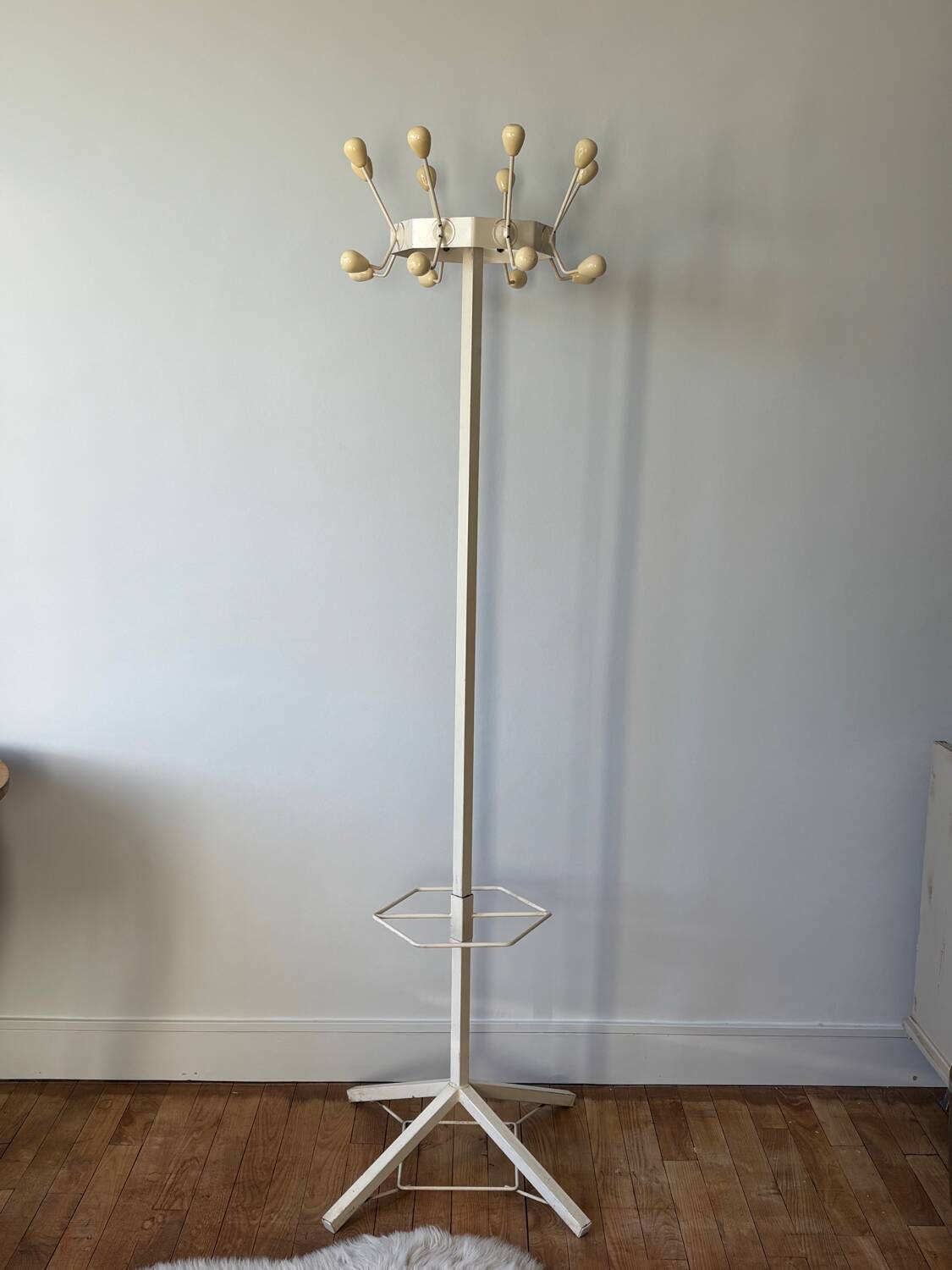 50s metal coat rack