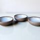 3 stoneware bowls from Ratilly / J&N Pierlot / Puisaye