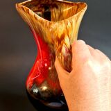 Pitcher in enamelled art ceramic from Vallauris, 1960s