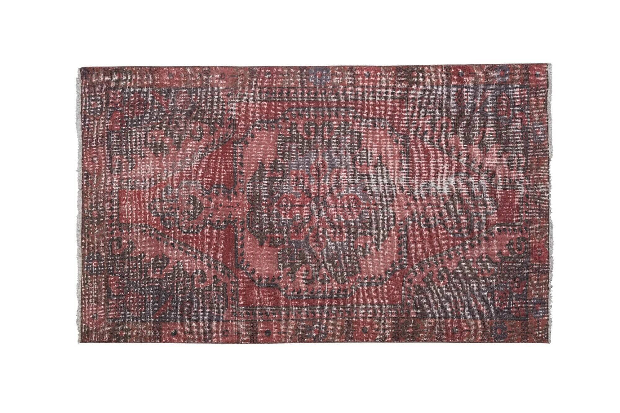 Vintage Turkish Oushak rug 124x201 cm
