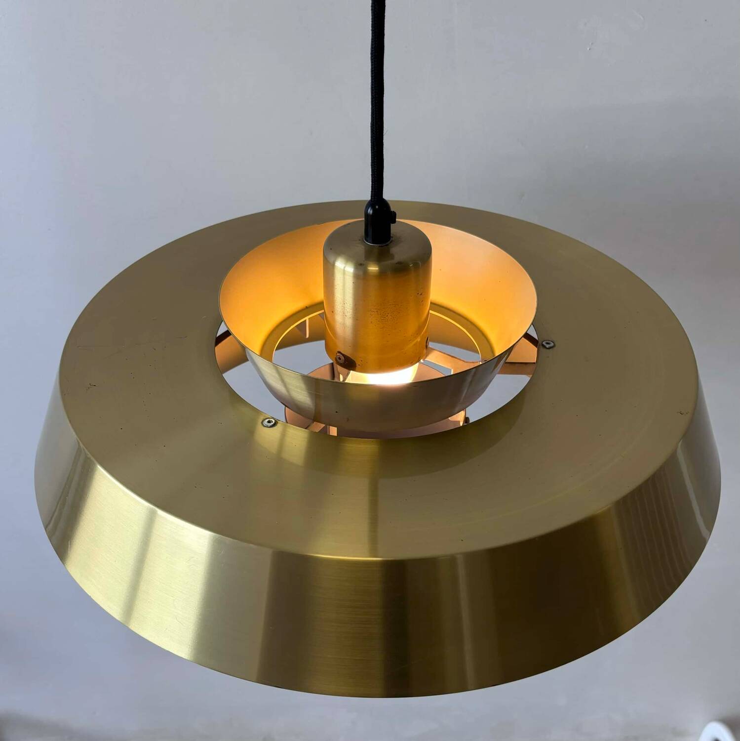 Vintage pendant lamp brass