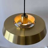Lampe à suspension vintage en laiton