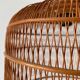 Unique Danish hanging lamp in the shape of a wooden cage, 1960s, Denmark.