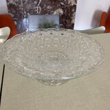 Plat en cristal sur pied