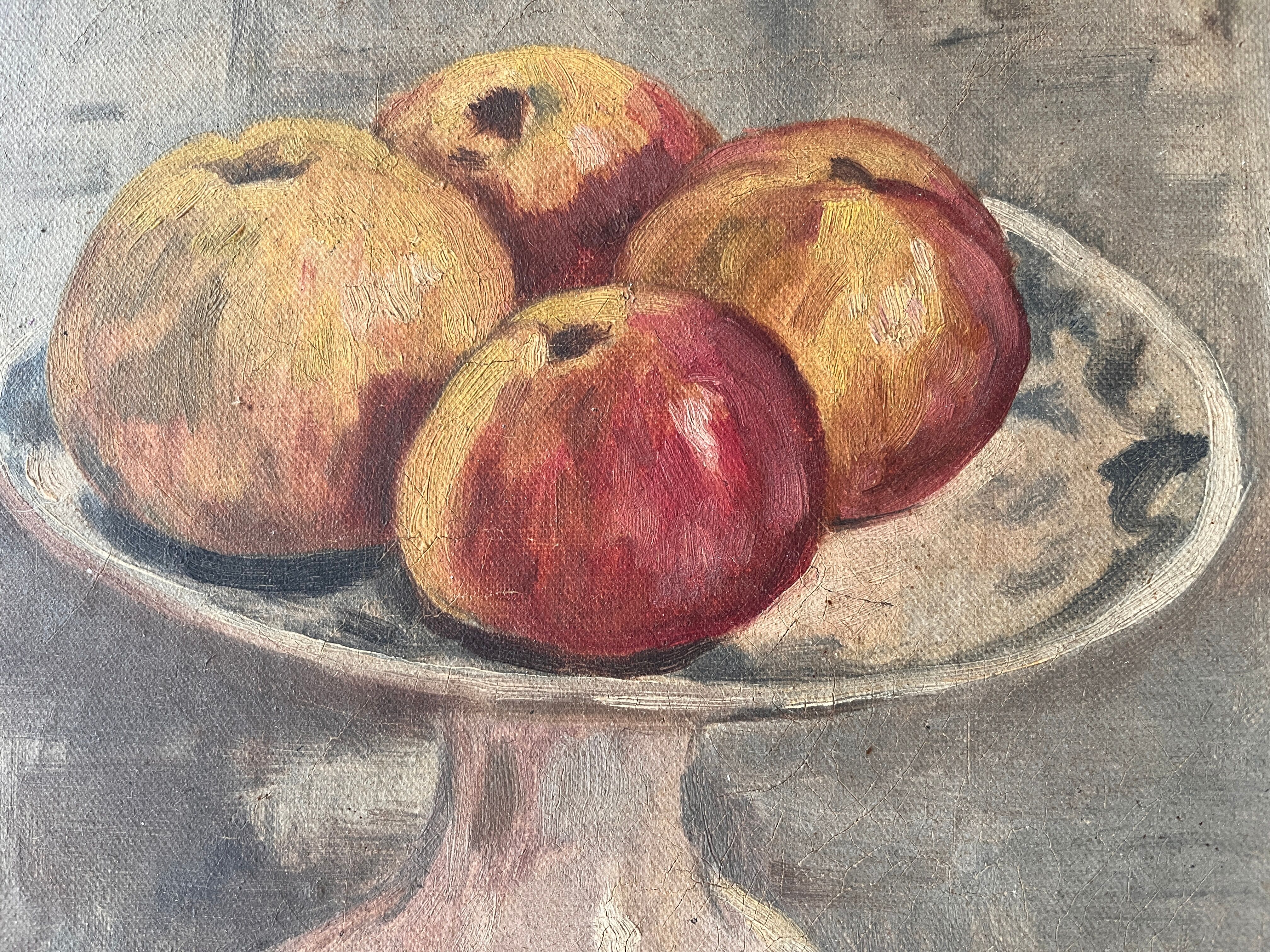 Still Life with Apples circa 1930, oil painting on canvas
