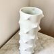 Vintage Bisque Porcelain Op Art Spike 501 Vase by Scherzer, Space Age 1970s