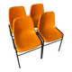 Chaises vintage orange