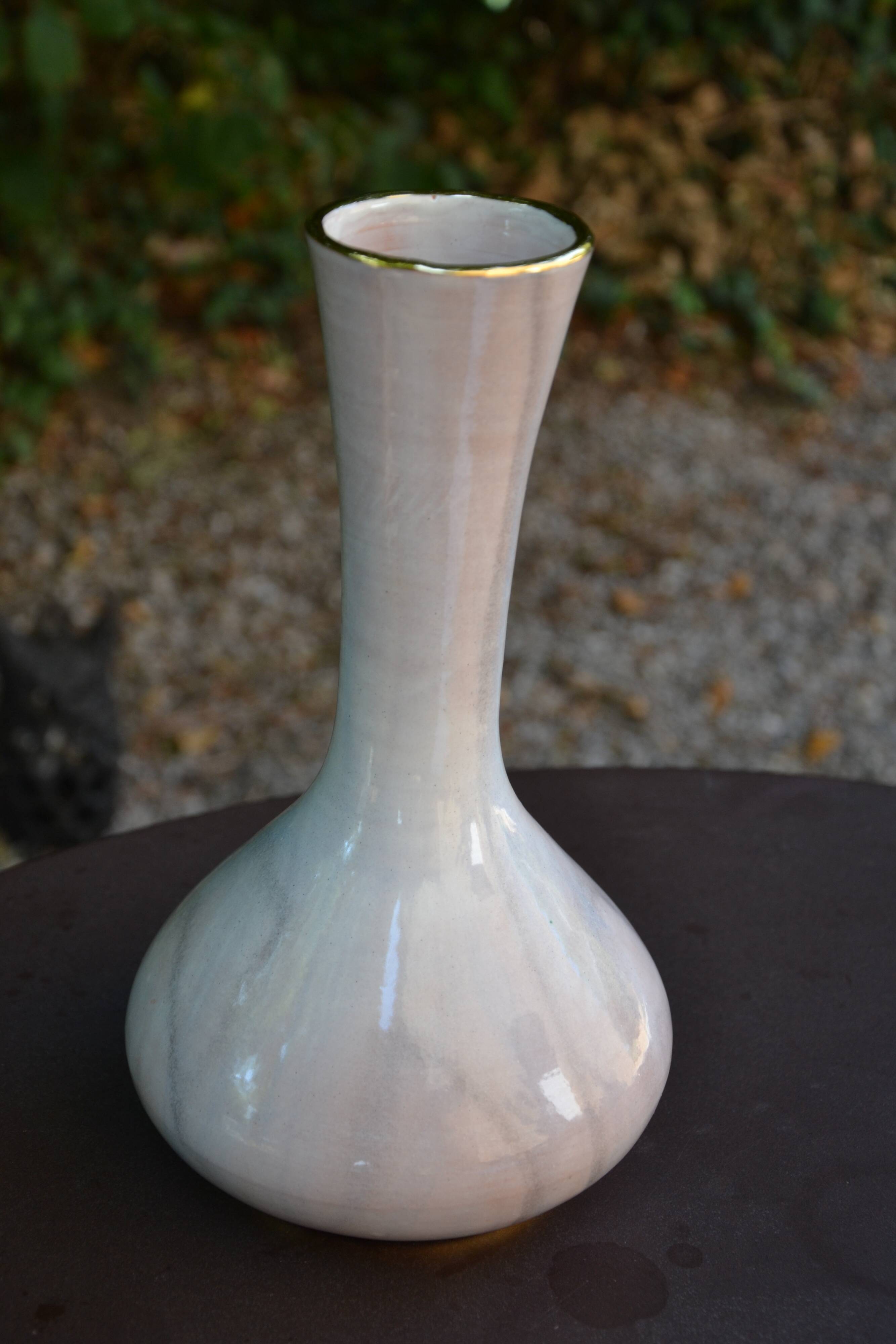 Vase G.P. Gialletti  Pimpimelli céramique lustrée