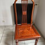 Extendable oval rosewood table + 8 chairs – Hong Chinese Furniture