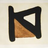 Marca-relli conrad, composition 10, 1977. etching and aquatint signed