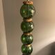 Lampadaire vintage en corde et boules de verre