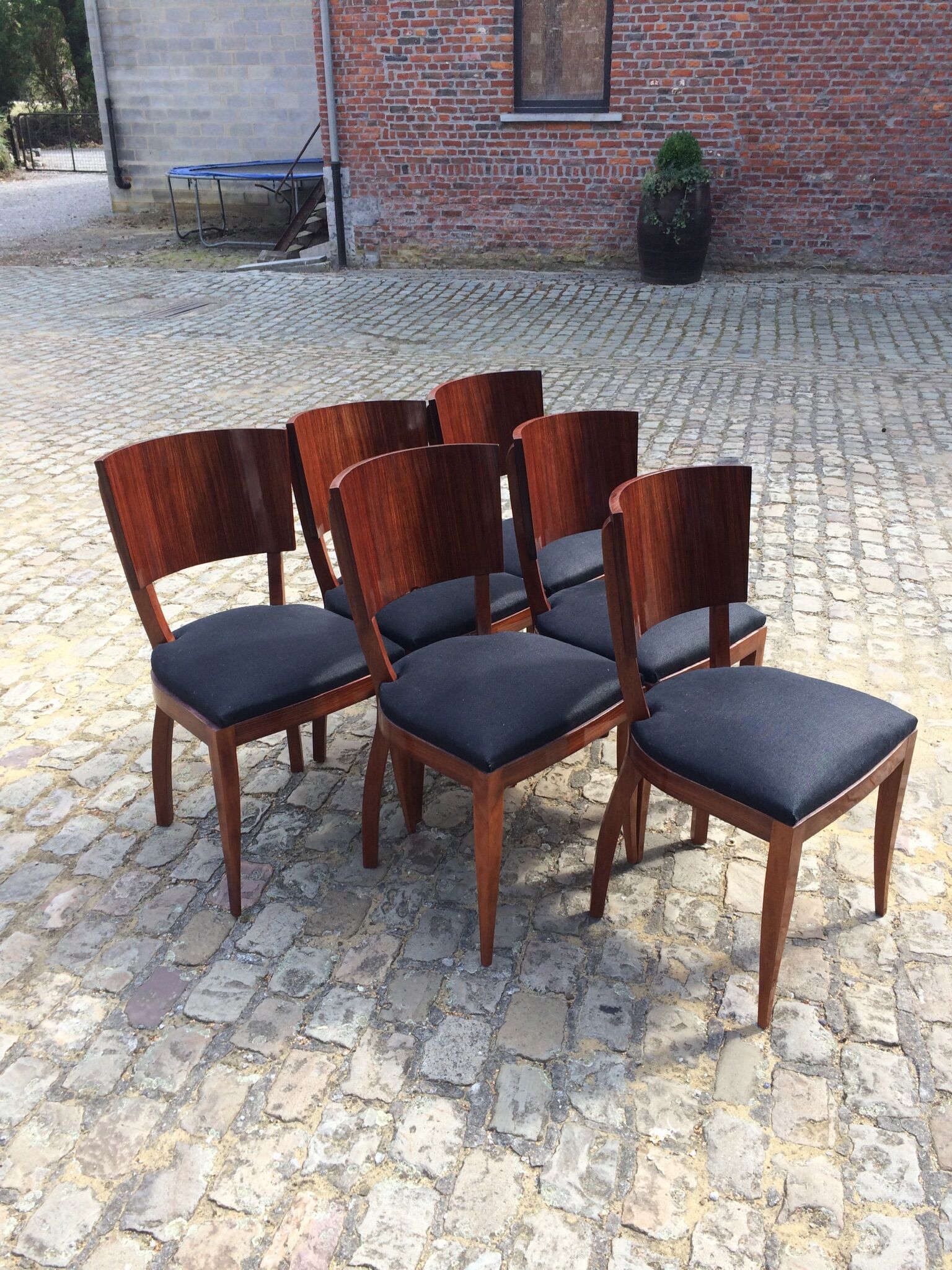 Art Deco period rosewood chairs