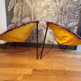 Pair of folding balloon chairs from the 1950s-60s.