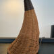Lampe vintage en rafia