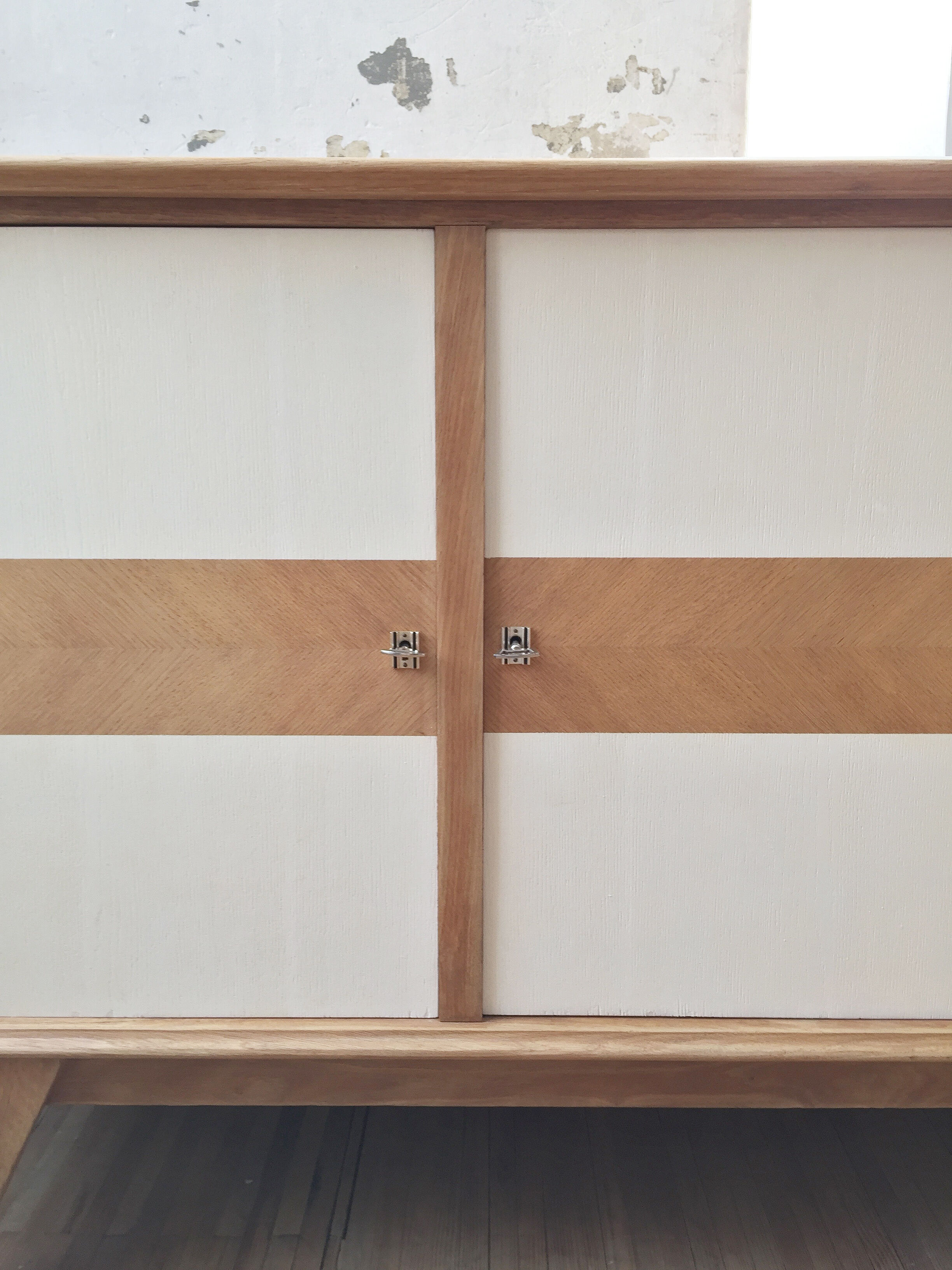 Enfilade vintage beech and white