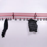 Mega long wall coat rack spage age the length is 3.50 meters, 1970s