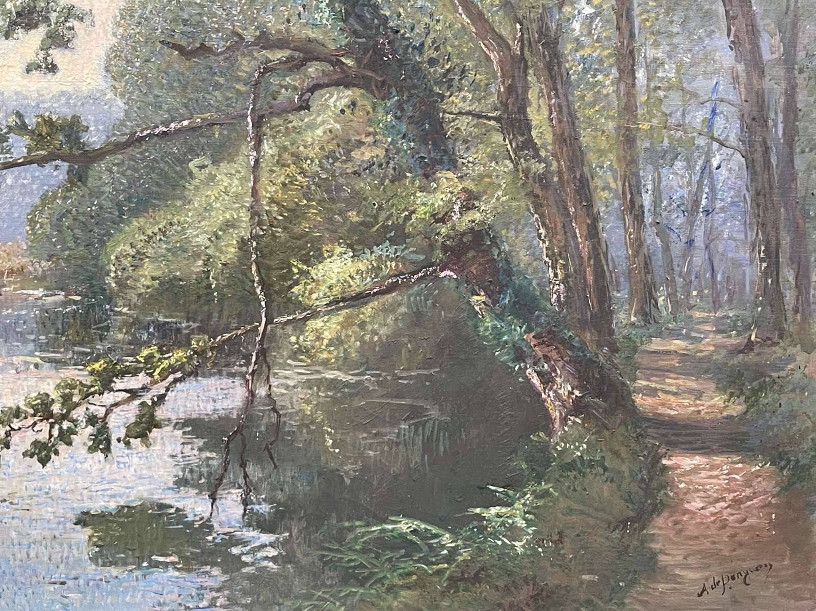 Oil on canvas by Auguste Louis Denis PENGUERN (20th century)