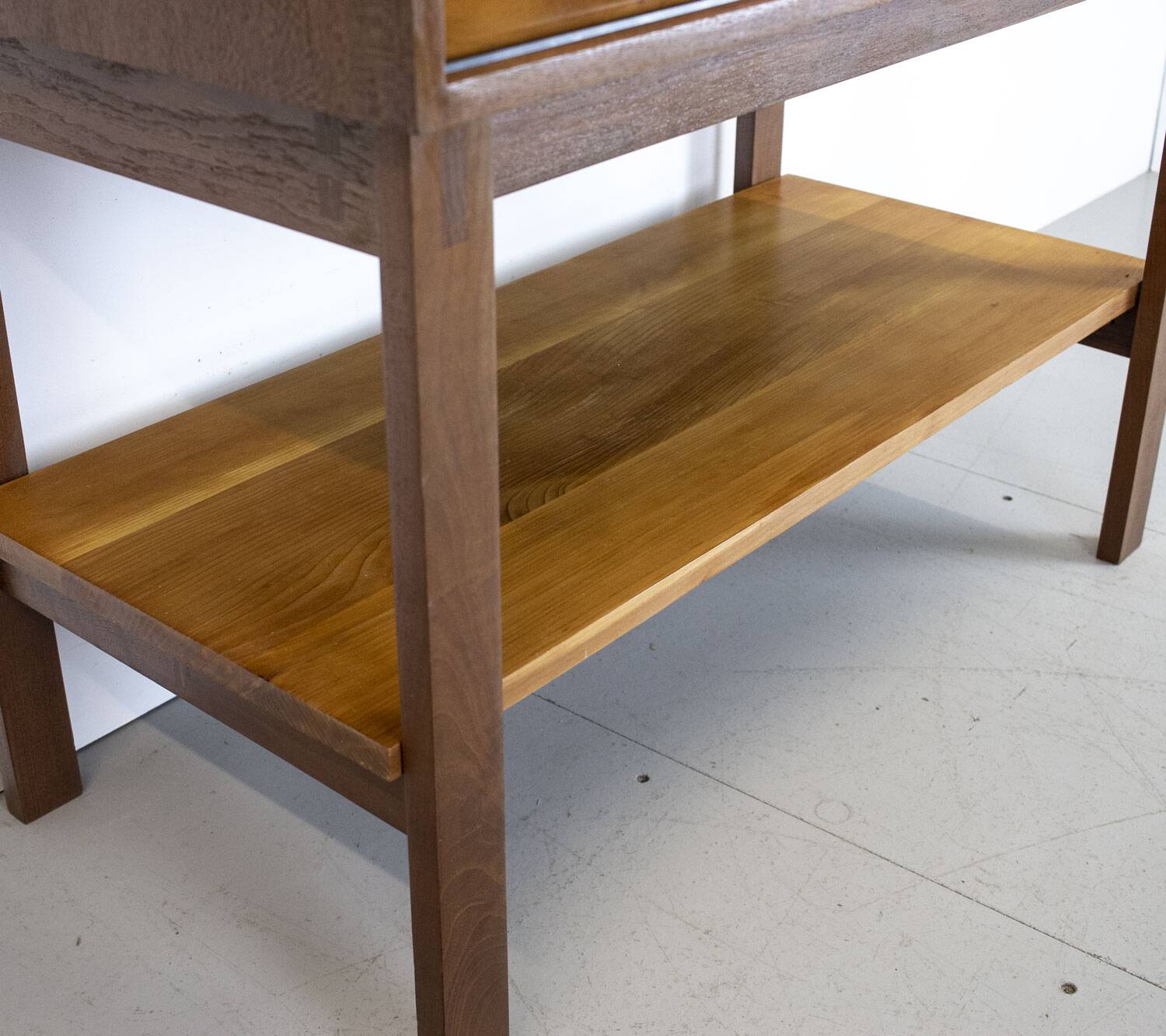 Mid Century Cherry and Teak Linen Cabinet, 1960s