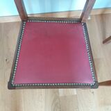 2 Art Deco upholstered and wood chairs