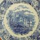 Vintage villiroy & boch burgenland serving plate in blue and white