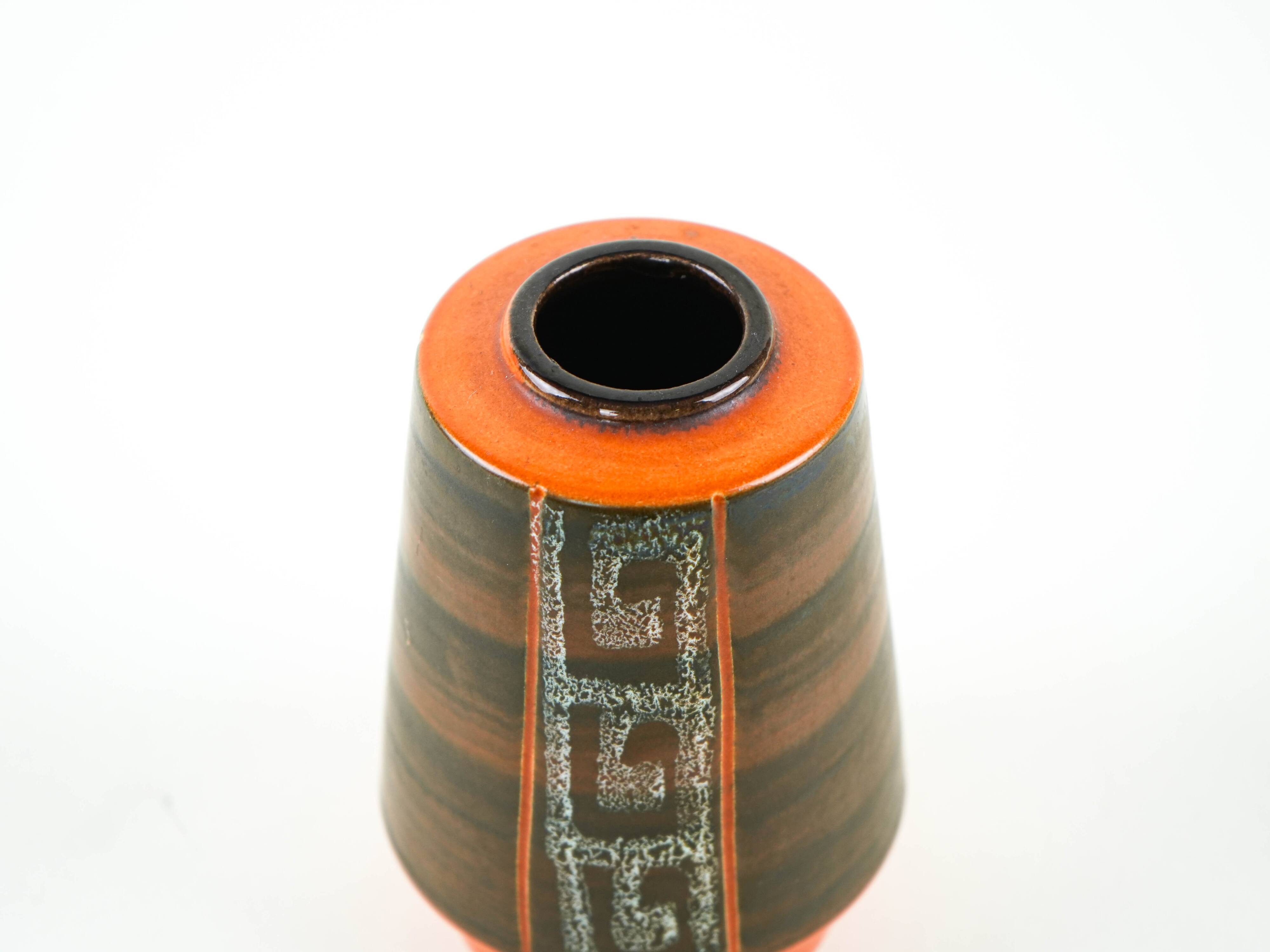 Ceramic vase, German design, 1970s, made in West Germany