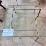 Poul Kjaerholm glass coffee table model PK61, Denmark 1960s
