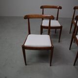 Set of six Alfred Hendrickx Model 500 dining chairs in Rosewood,