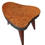 Antique Brutalist tripod stool