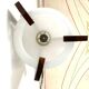 Vintage opaline and rosewood pendant,  Italy 1950 's