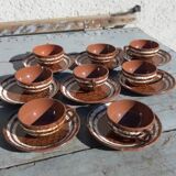 8 cups and saucers Digoin