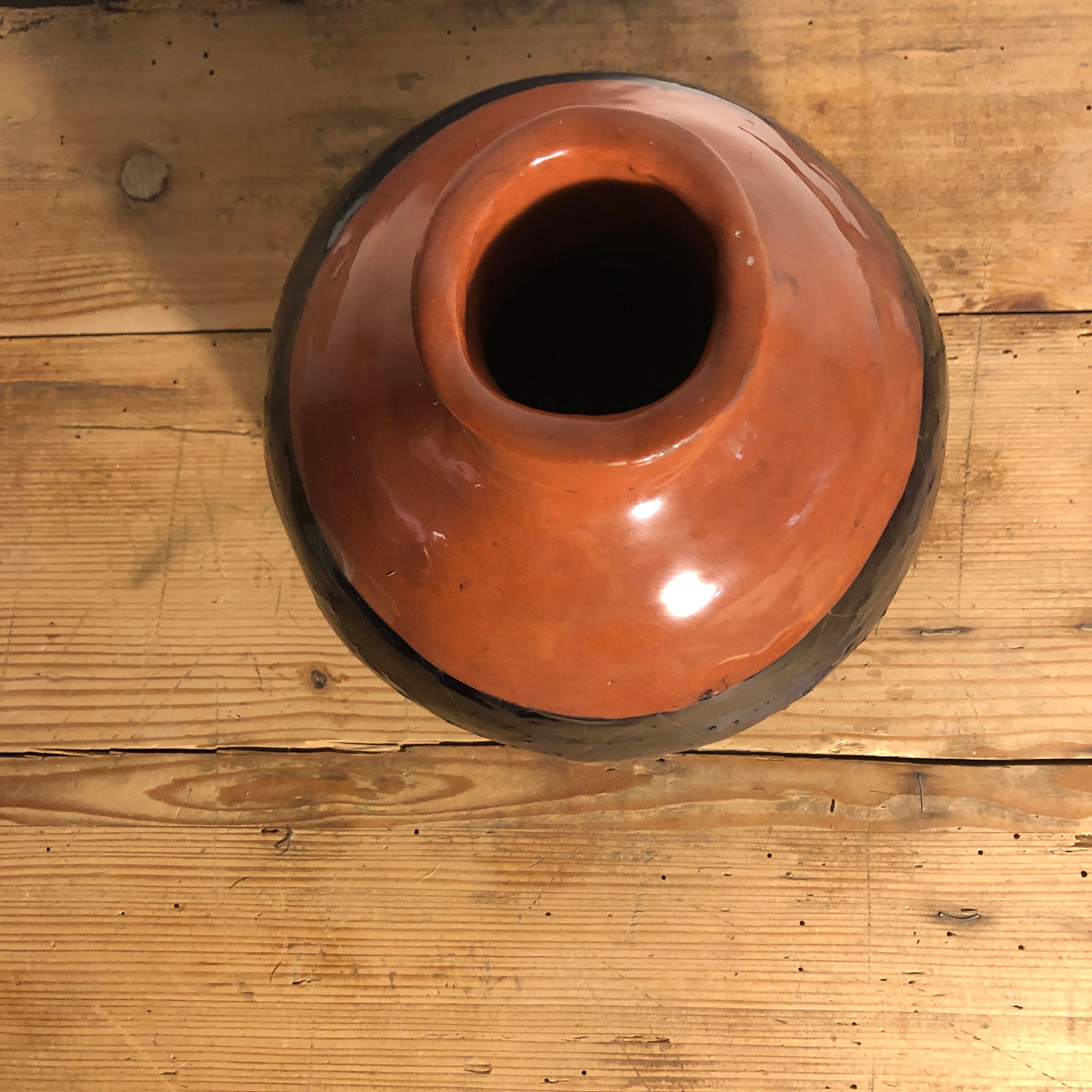 Ceramic ball vase
