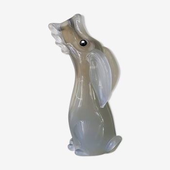 Murano Glass Bottle shaped as a Dog by Archimede Seguso