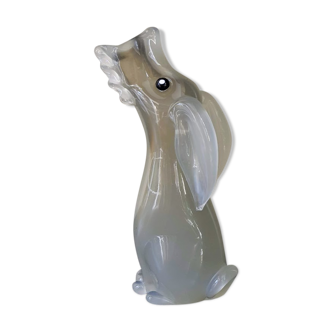 Murano Glass Bottle shaped as a Dog by Archimede Seguso