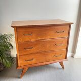 Vintage chest of drawers with splayed legs
