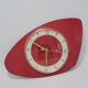 Vintage clock in red formica