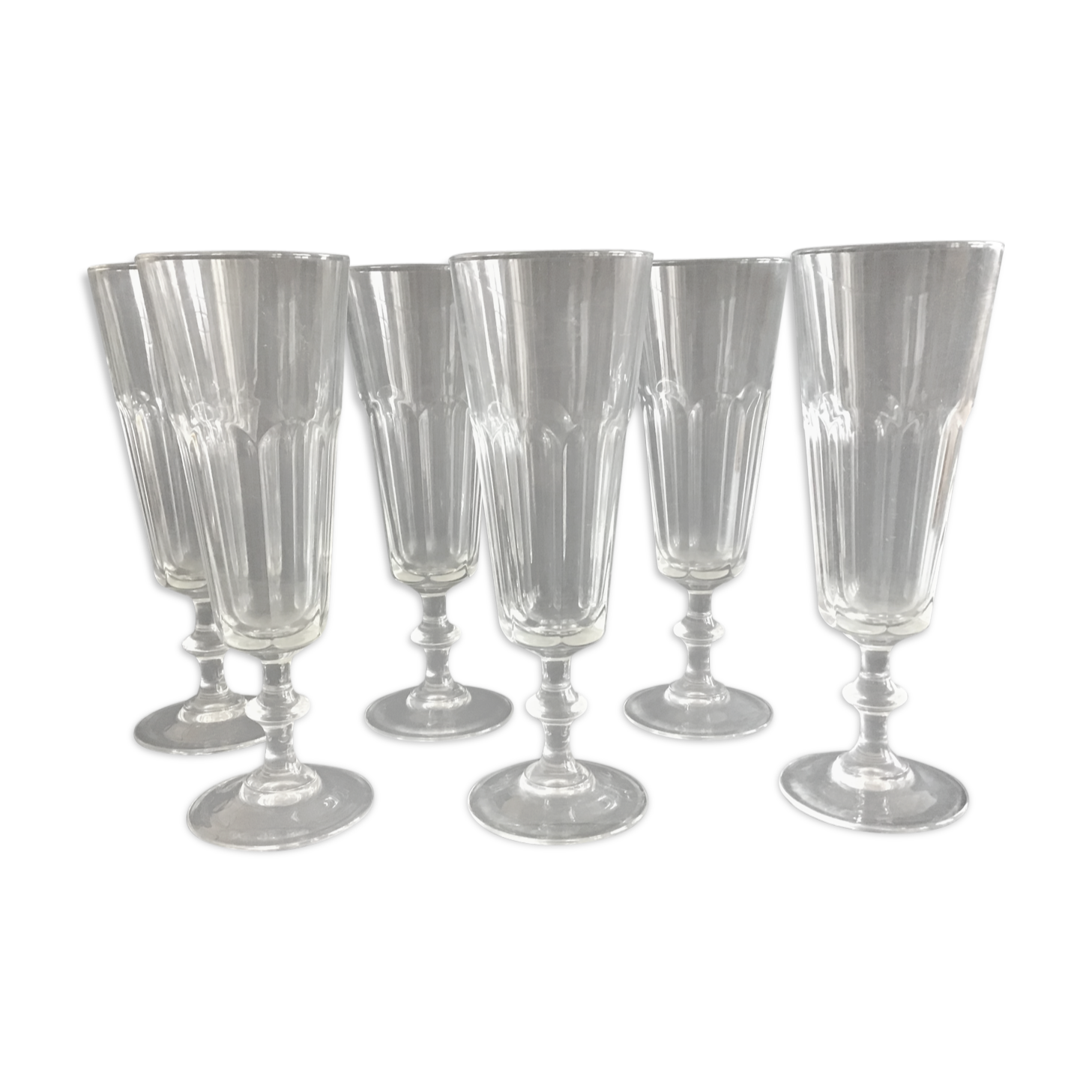 6 champagne flutes