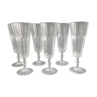 6 champagne flutes