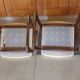 4 sled chairs, vintage