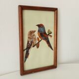 Set of 3 paintings featuring butterfly wing compositions.